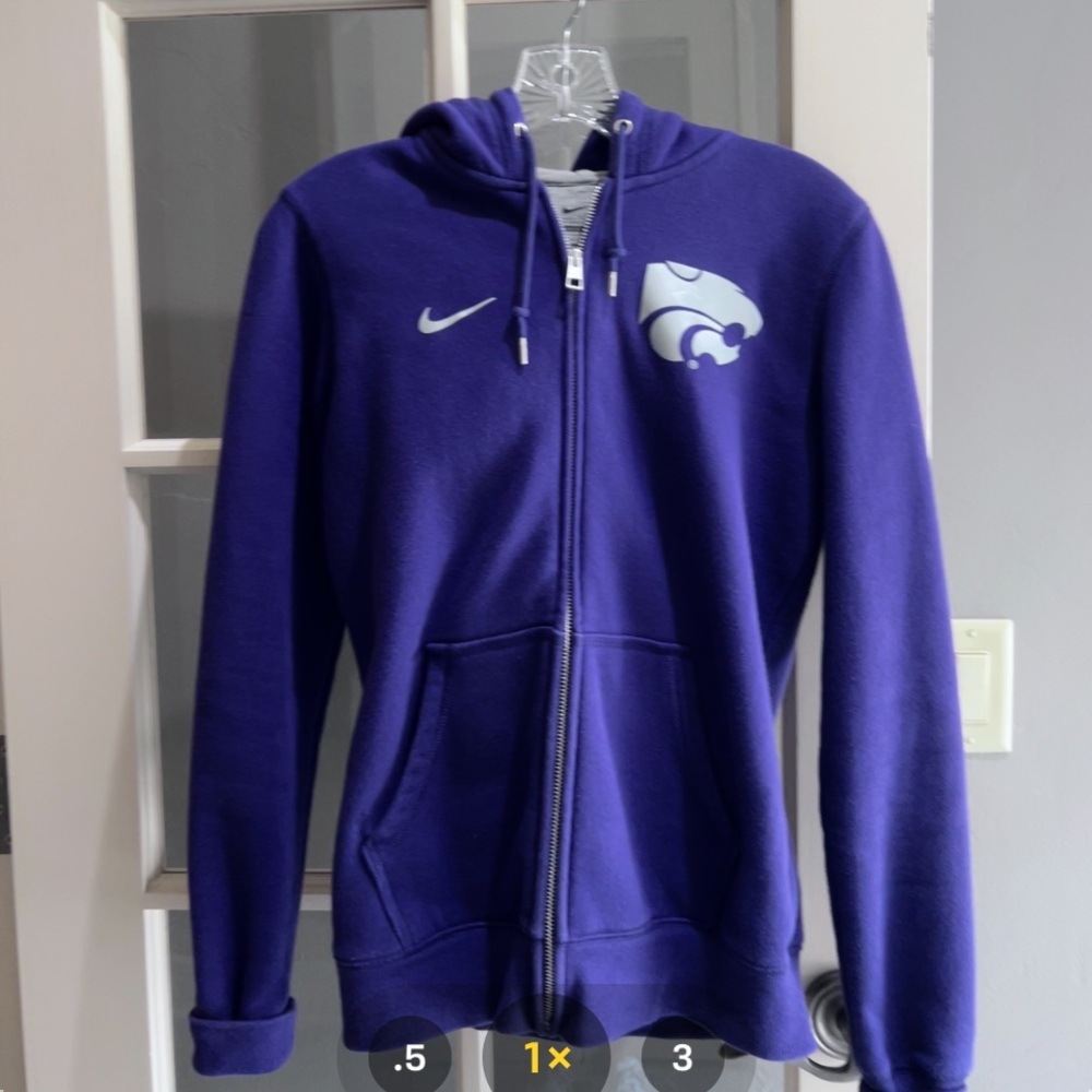 Nike K-State Zip Hoodie Size Medium